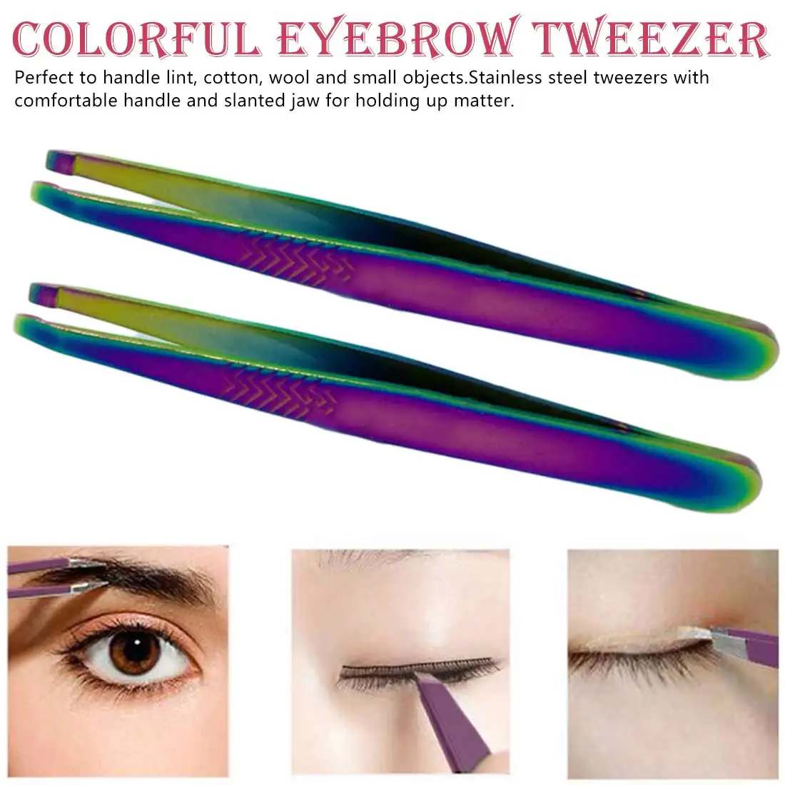 

1 pcs Professional Tweezer Set Curved Straight Tip Clip Eyelash Extension Hyperfine Makeup Tweezers Tool