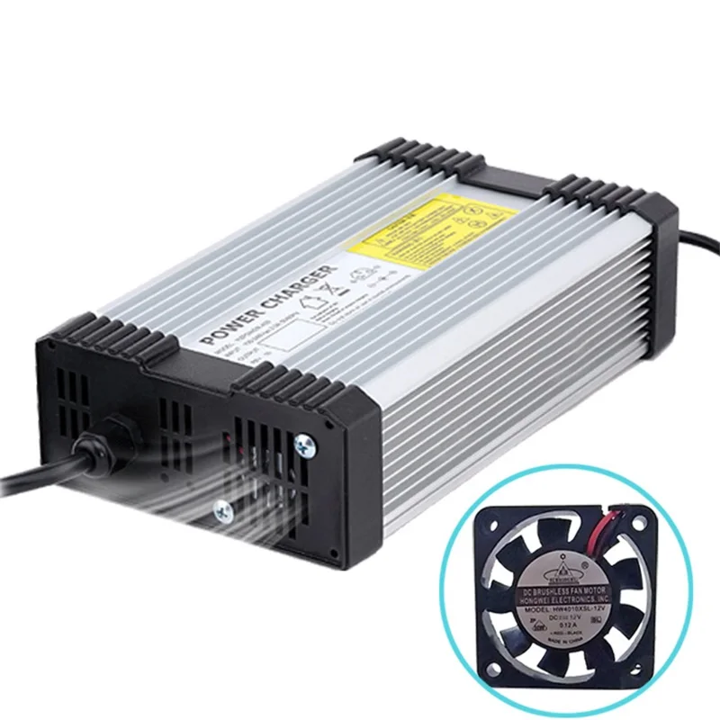 YZPOWER 58,4 V 5.5A 6A 6.5A 7A 7.5A 8A алюминиевое зарядное устройство LifePO4 для 48V Ebike скутера велосипеда