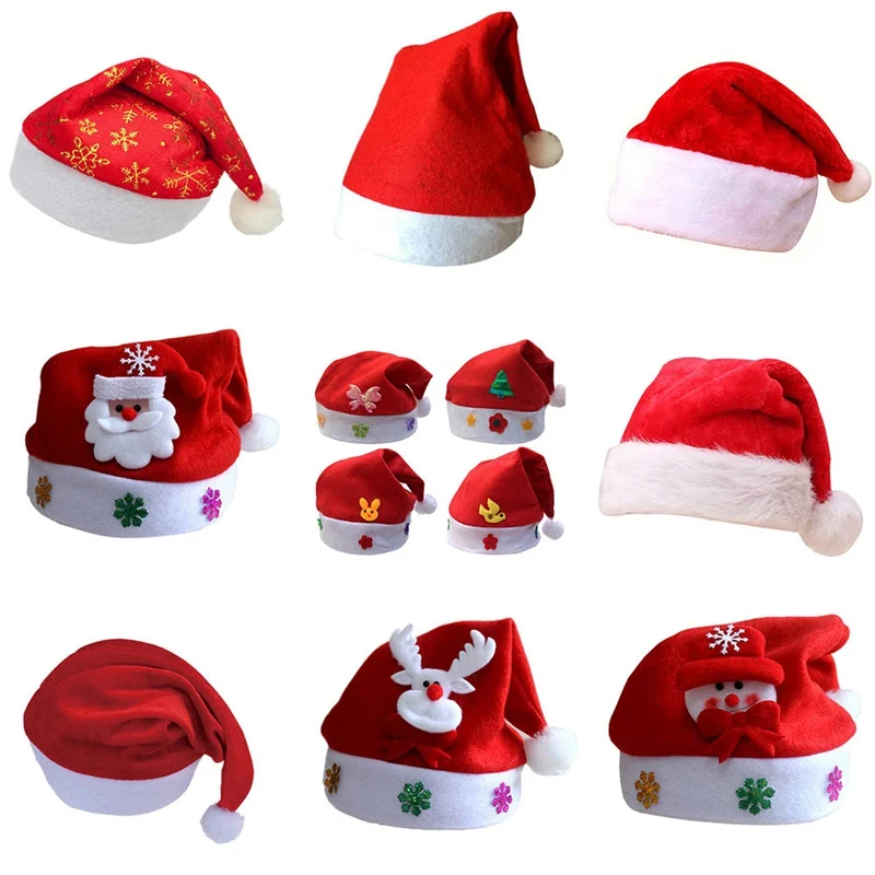 Kids Baby Christmas Hat Santa Claus Reindeer Snowman Fashion Party Caps For Boys Girls Christmas Gifts Kids Baby Christmas Hat Santa Claus Reindeer Snowman Fashion Party Caps For Boys Girls Christmas Gifts