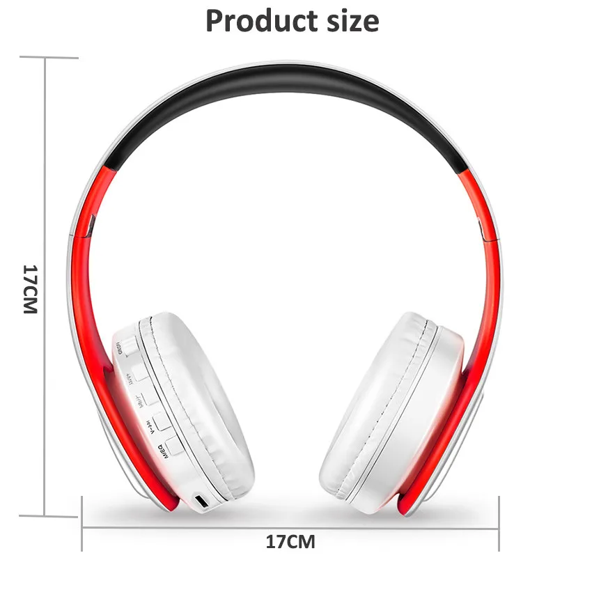 NEW Wireless Bluetooth Headphone Stereo FM TF 3.5 mm Bluetooth Headset With Microphone Also MP3 Player For All Phones Computers (25)