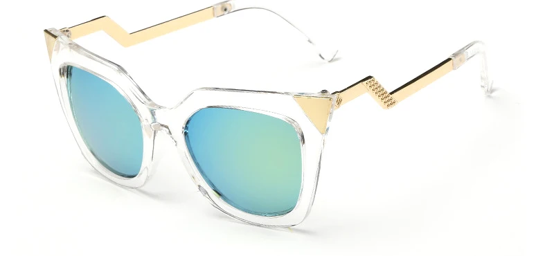 Популярные винтажные зеркальные женские солнцезащитные очки кошачий глаз, брендовые дизайнерские женские солнцезащитные очки для женщин, очки Oculos Feminino 115 м