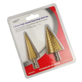 

Manufacturer sells 2PC inch hexagonal handle stepped drill 3/16-7/8 1/4-1-3/8 multi-purpose pagoda drill