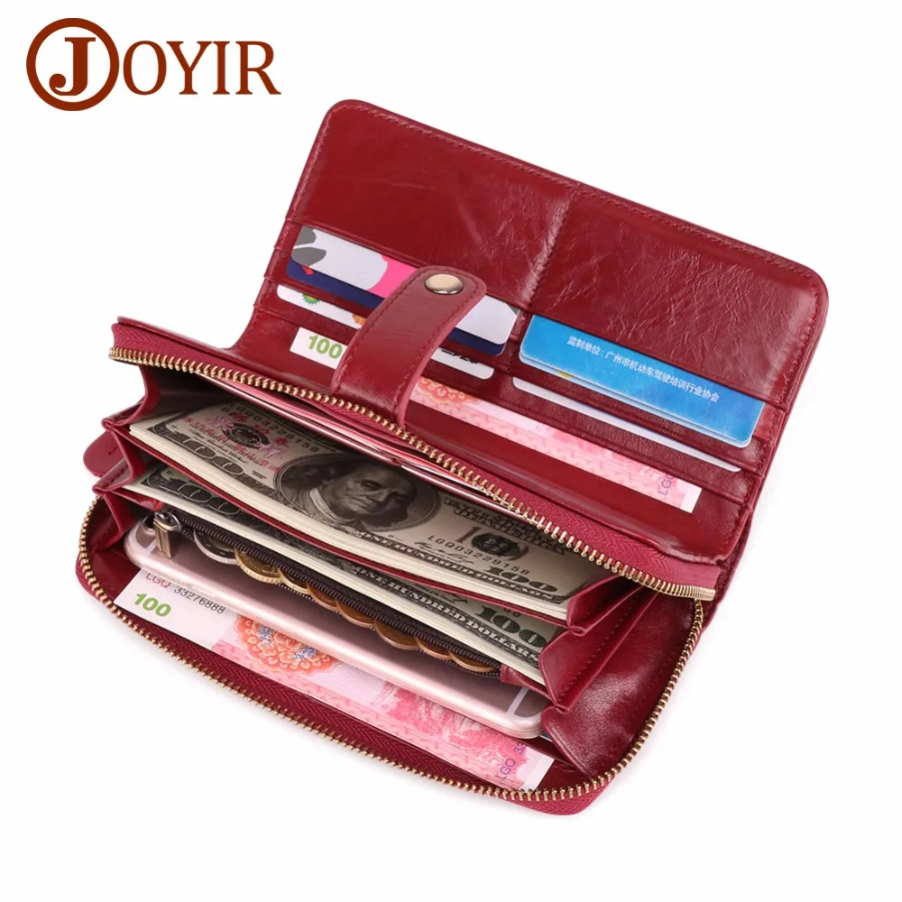 

Women Wallets Genuine Leather Wallet Women Clutch Money Bag Card Holder Wristlet Female Long Wallet Phone Bag Purse Hit Product