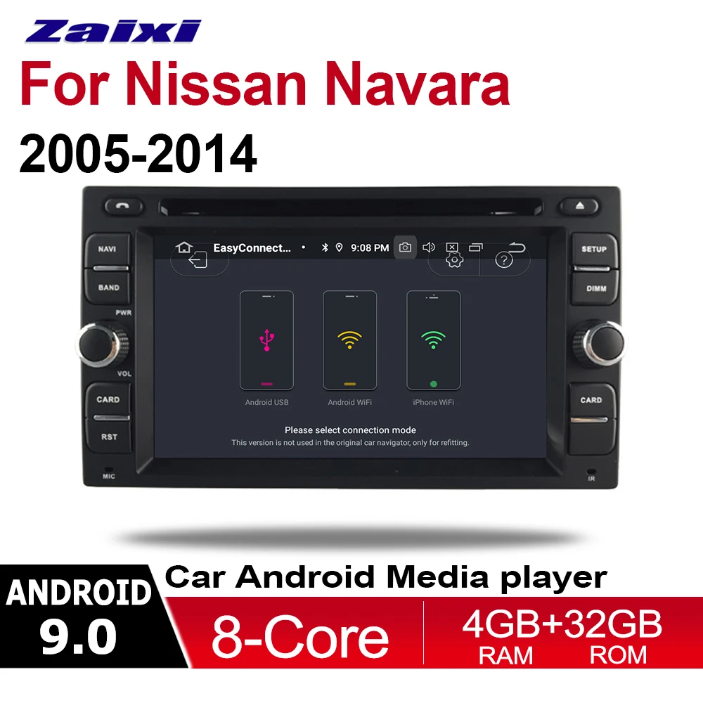 ZaiXi 4GB android 9.0 car dvd player for Nissan Navara 2005~2014 Multimedia GPS Navigation Map Autoradio WiFI Bluetooth HD ZaiXi 4GB android 9.0 car dvd player for Nissan Navara 2005~2014 Multimedia GPS Navigation Map Autoradio WiFI Bluetooth HD