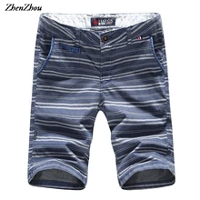 2 цвета хлопок летние полосатые шорты для мужчин Slim Fit Мужские шорты s мужские шорты Карго бермуды para ho мужские s