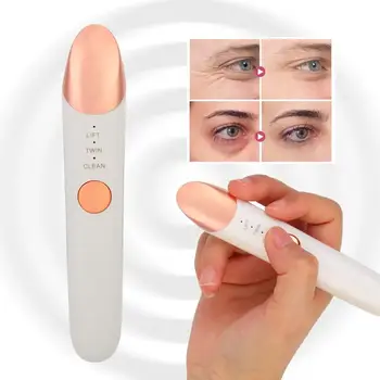 

Electric Heating Eyes Lip Massager Ionic High Frequency Micro Vibration Wrinkles Removal Tool a