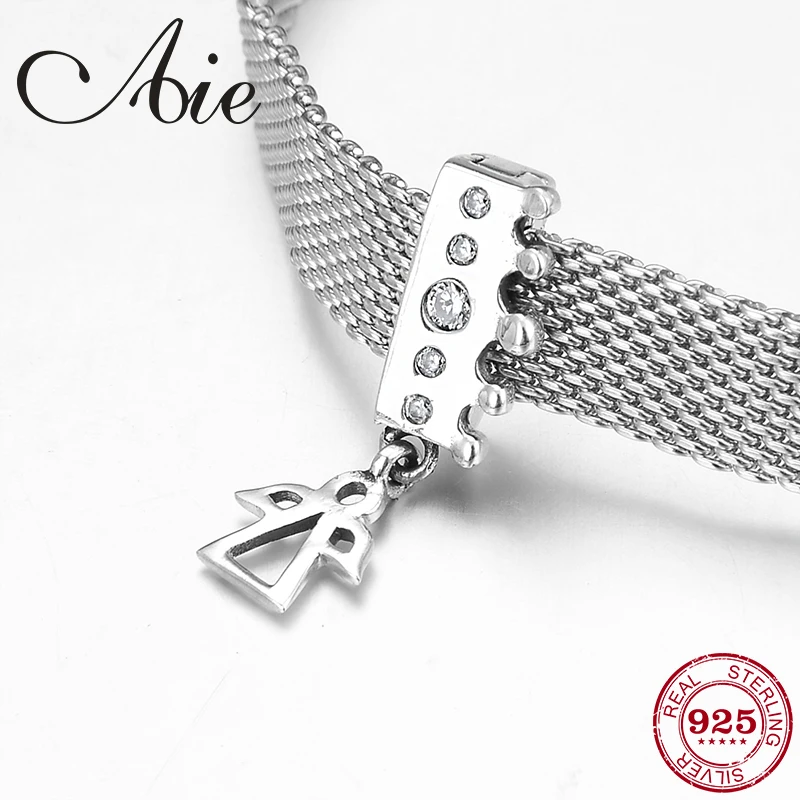

Hot sale 925 Sterling Silver Crown shape clips beads Fit Original Bracelet reflection Charm Jewelry making