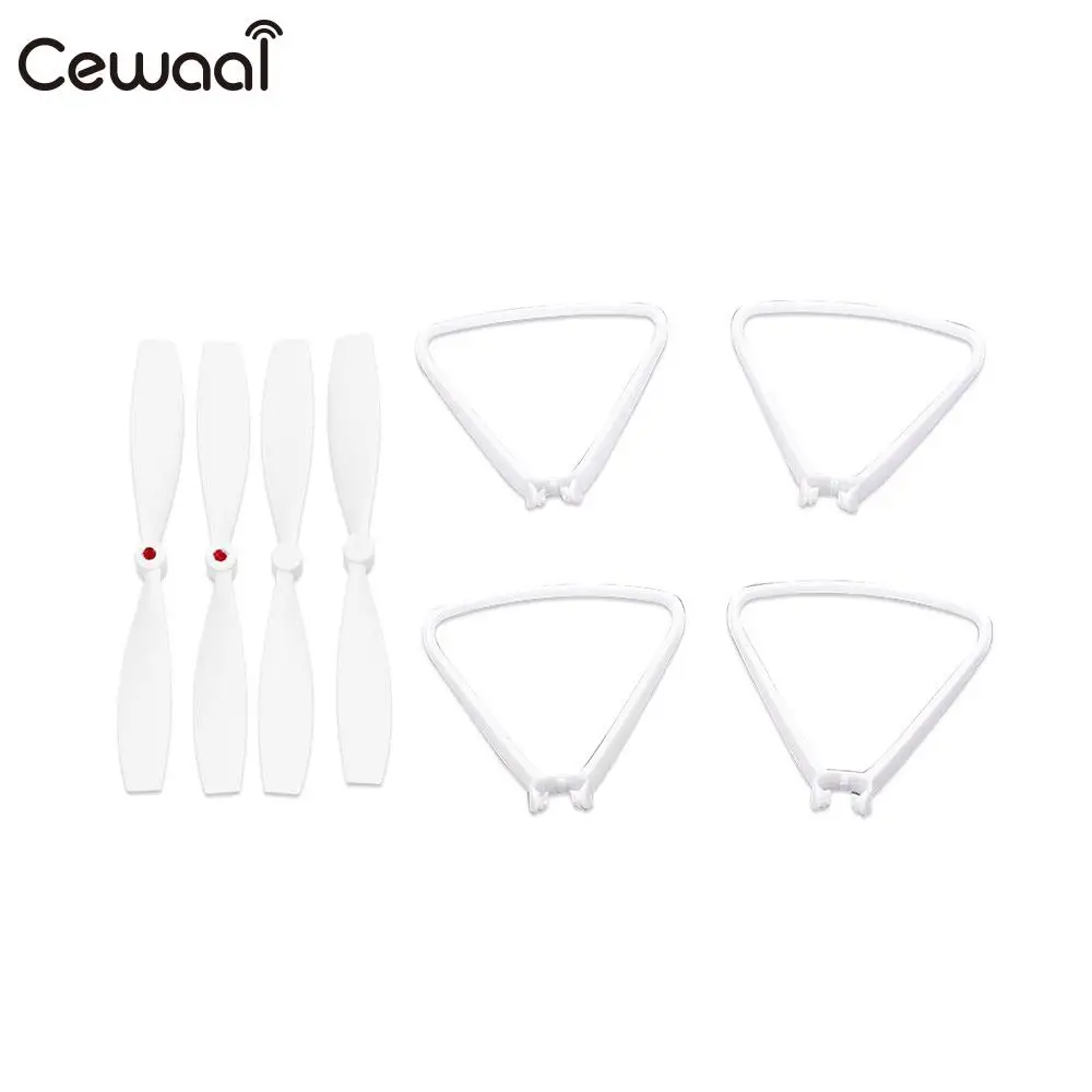 Cewaal 1 Set White and Red Outdoors Uav Protection Rack Safe Material Uav Propeller Durable Decor Uav Accessories Protect