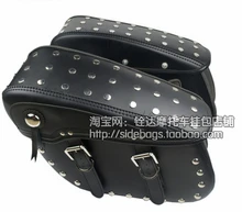 Free shipping motorcycle side bag satchel large Wang skull Kito side box side edging tool kit saddle bag /Black