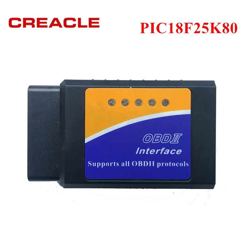 Диагностический инструмент OBD2 ELM327 V1.5 с чипом PIC18F25K80 Мини V 1 5 Bluetooth 3 0 для Android