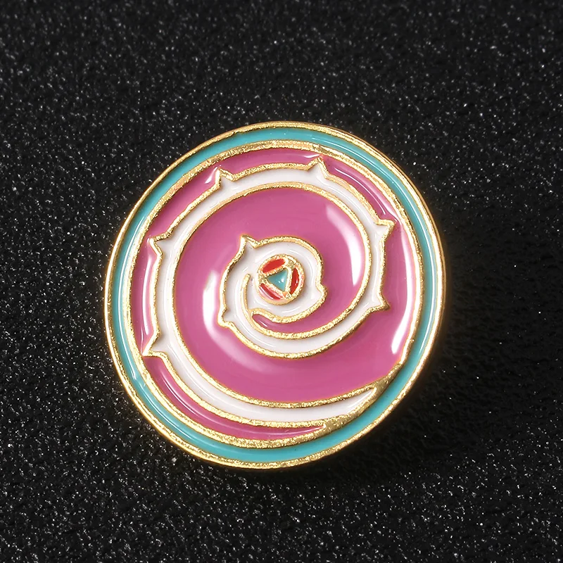 

Cartoon Enamel Brooches Pins Cute Shield Metal Badge For Women Men Lapel Bag Shirt Pins
