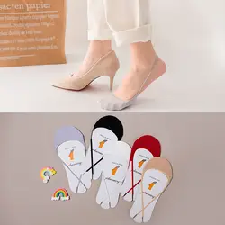 Новые женские носки с полуподошвой, невидимые носки