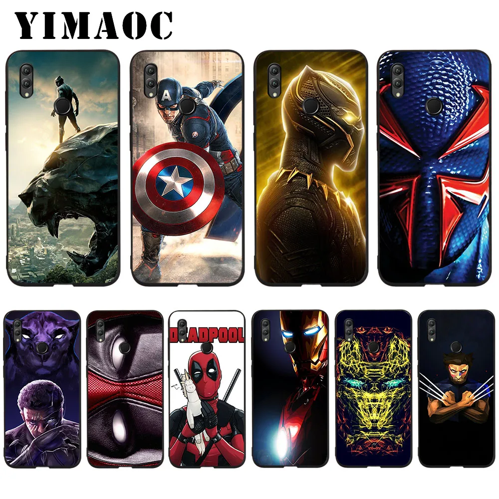 

YIMAOC Marvel Super Huper Soft Case for Huawei Honor Note 10 9 Lite 8C 8X 8 Lite 7X 7A 3GB Pro 7C 6A