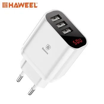CASEIER 3.4A デュアル USB QC3.0 高速車の充電アダプタ LED ディスプレイの Bluetooth キット Mp3 プレーヤー FM 車の充電電話