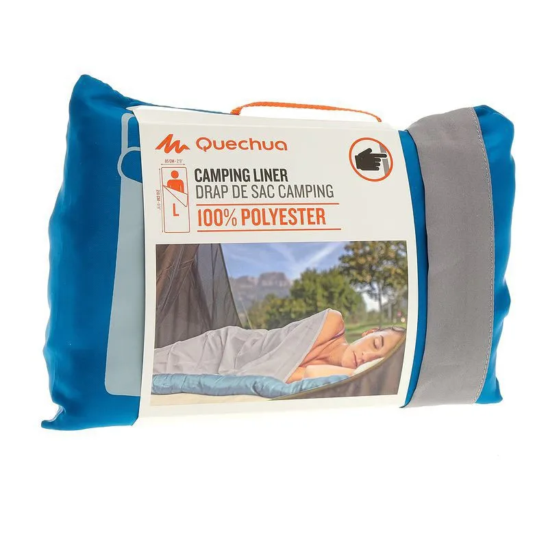 Quechua Men Women Basic Hiking Sleeping Bag Liner For Sleeping In A