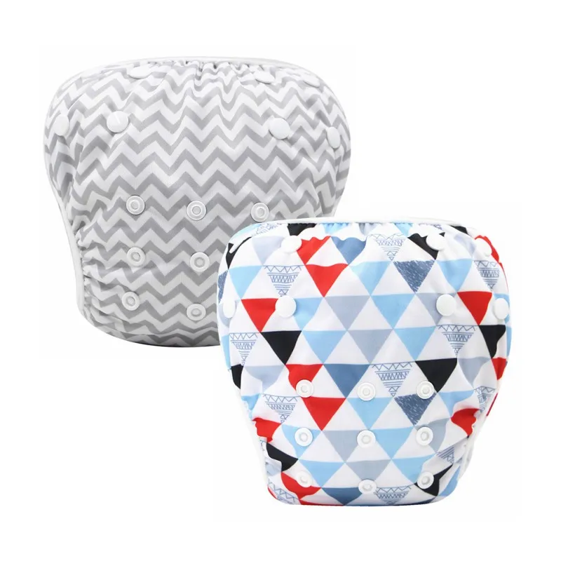 2Pcs Baby Infant Swim Nappies Reusable Newborn Swimwear Cute Baby Boy