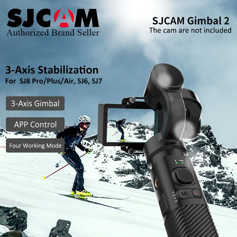 Genuine Original SJCAM Handheld 3 Axis Stabilizer Gimbal SJ-Gimbal for SJ8 air plus pro SJ6 Legend SJ7 Star Accessories cam Genuine Original SJCAM Handheld 3 Axis Stabilizer Gimbal SJ-Gimbal for SJ8 air plus pro SJ6 Legend SJ7 Star Accessories cam