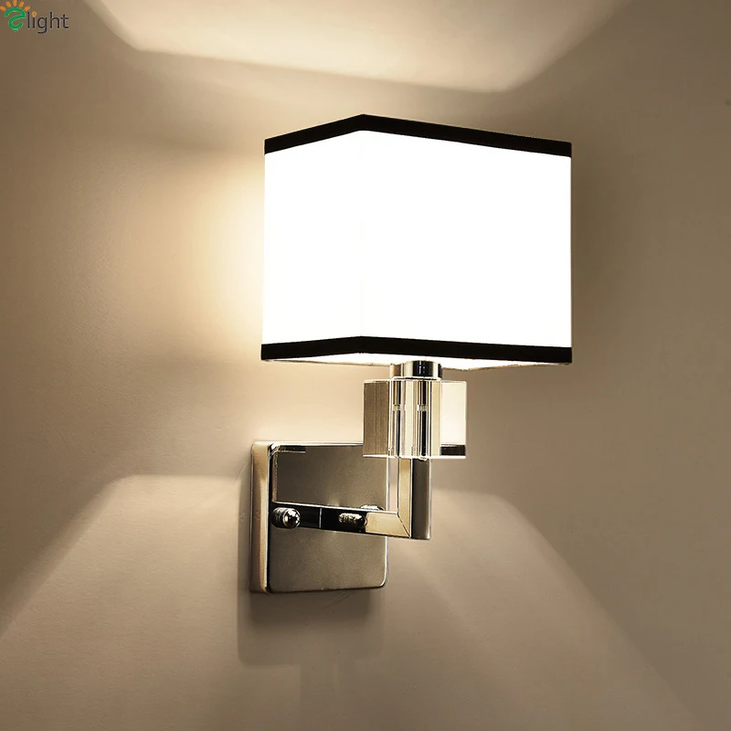  Modern Chrome Metal Led Wall Lamp Lustre Crystal Bedroom Led Wall Lights Fixtures Living Room Led W - 32843110593