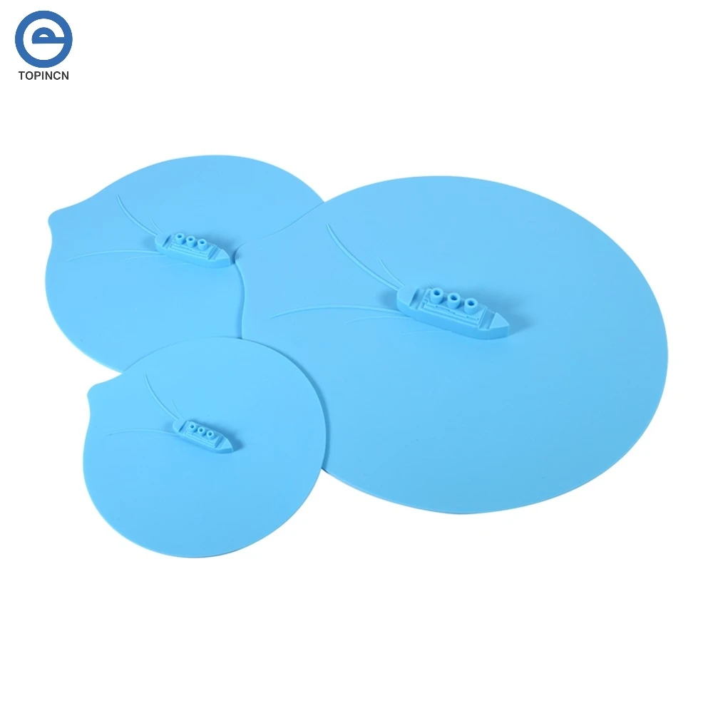 3pcs lot Universal Silicone Seal Cover Lid Cup Cover Mug Lid Kitchen font b Gadgets b