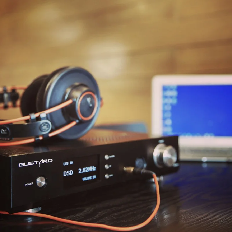 Amplifiers USB DAC GUSTARD A20H XMOS PCM/DSD DOP Decoder Machine Double AK4497 Class A Full Balance Headphone Amplifier Amp
