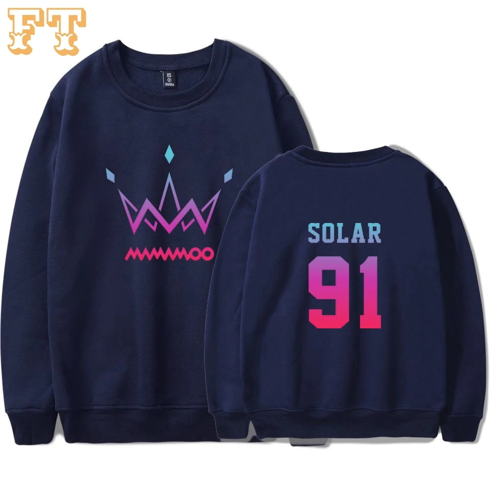  MAMAMOO Purple 2019 Hoodies Woman Plus Size Printed Sweatshirt Korea Hot Sale Casual Sweatshirt Win