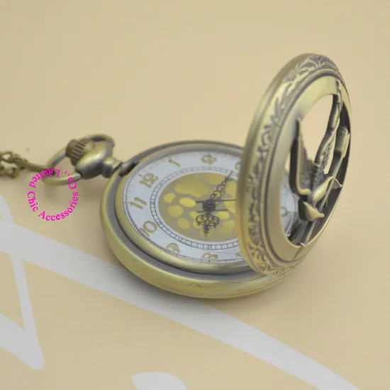 Модные женские винтажные карманные часы для Голодных игр девушек и женщин с