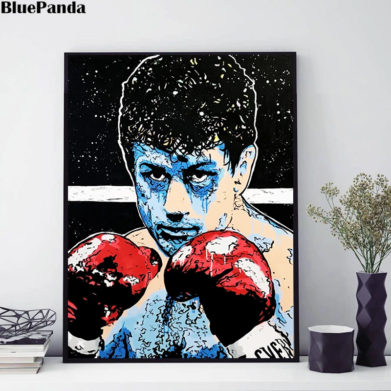 

Raging Bull My Story Movies Poster Alec Monopolies Canvas Painting for Living Room Oil Print Home Wall Art Decor Film Artwork