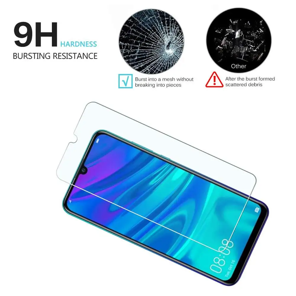 2 шт. чехол для телефона из закаленного стекла huawei p smart z 2019 plus защитный аксессуары