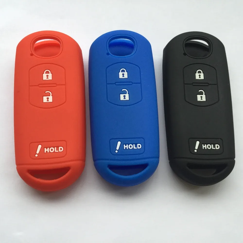 

Remote Key Cover Car Styling Silicone Holder for MAZDA CX-5 CX-7 CX-9 MAZDA 3 Key Case Protector Sticker