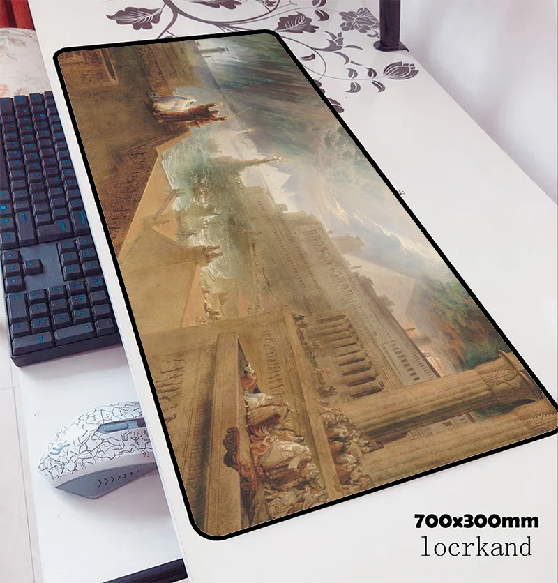 

painting by John Martin padmouse HD pattern 70x30cm pad mouse cheapest notbook best mouse pad gaming mousepad gamer mouse mat