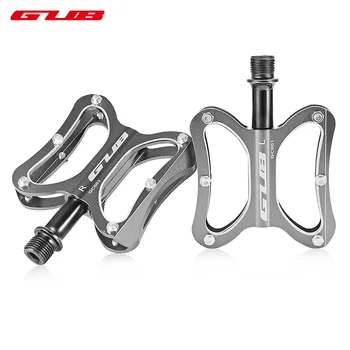 

GUB GC-001 Mini Pedals Ultralight 9/16 inch MTB Mountain Bike Road BMX Bicycle Aluminum Alloy Anti-slip Pedals Black Red Gray