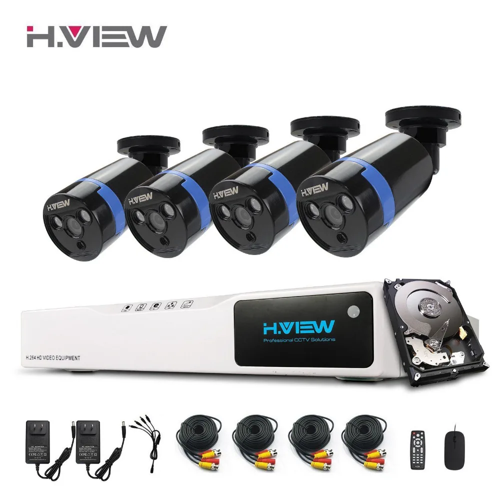 8CH CCTV Security Camera System HDMI DVR 1080P NVR  CCTV System 4 PCS IR Outdoor video Surveillance Camera Set With 1T Disk