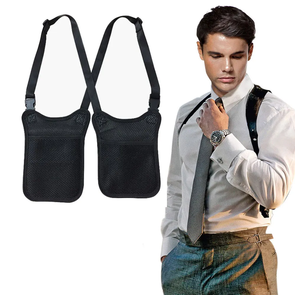 

Tactical Anti Theft Bag Military Secret Agent Hidden Underarm Shoulder Bag Wallet Armpit Case Men Secret Agent Costume Bag