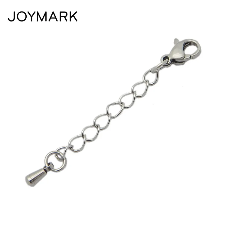 FNIXTAR 50mm-70mm 5 Sizes Stainless Steel Extended End Tail Chain With Lobster Clasp DIY Jewelry Making Accessories BXGC-050 Jewelry Findings