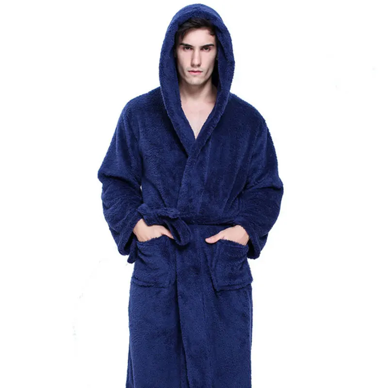 2018 Winter Lavender Print Flannel Warm Pajamas Women Sexy Towel Robe Soft Coral Fleece Bathrobe Sleepwear (21)