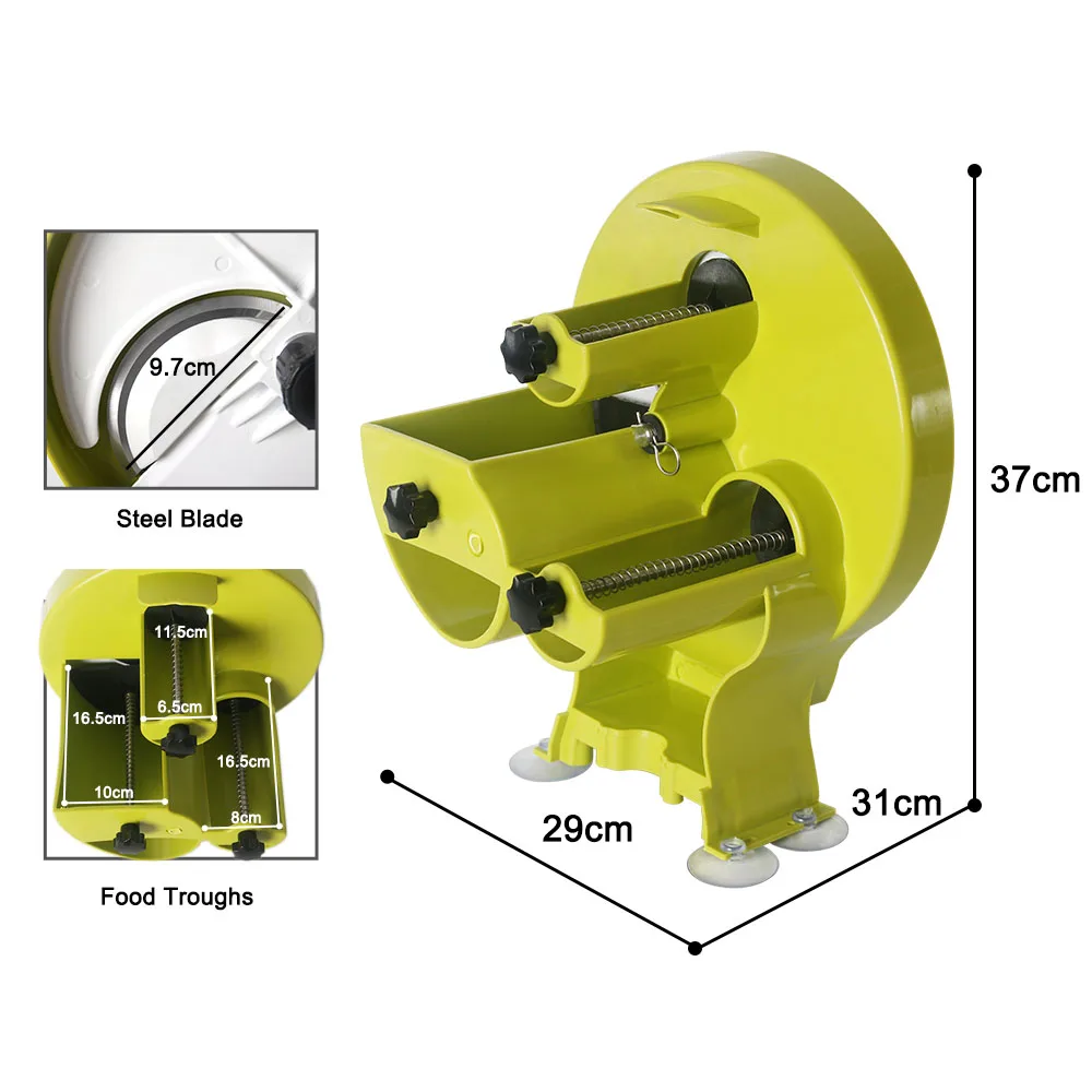 Фруктовый слайсер 0,8-8 мм толщина регулируемое ручное устройство резки овощей и фруктов с 3 intlet терка для лимонов кухонные аксессуары