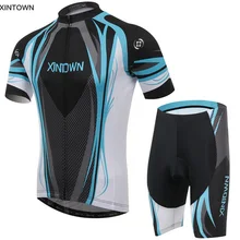 Лидер продаж! летние мужские Ropa для езды на велосипеде Xintown Велосипеды трикотаж Велосипеды комплект одежды открытый Футболка для езды на велосипеде нагрудник шорты комплект
