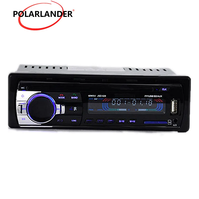 1Din 12V Car Stereo Audio In-Dash FM Aux Input SD USB MP3 Player bluetooth function music phone Car Radio remote control