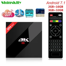 Shinsklly H96 pro Android 7 1 TV BOX Amlogic S912 font b Octa b font font