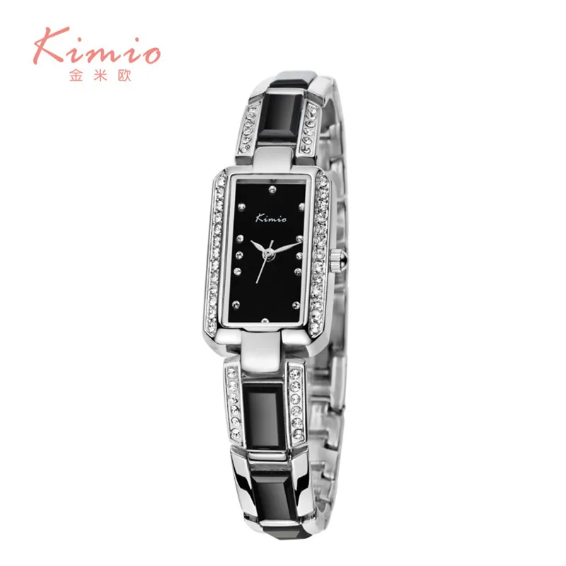 

KIMIO South Korea Trend Rhinestone Watch 2018 Depth Waterproof Watch Fine Craft Streamline Case Women's Watch