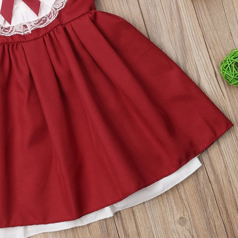 От 1 до 5 лет платье для маленьких девочек красное официальное платье из тюли для девочек, свадебное платье принцессы с аппликацией для дня рождения бальное платье для девочек