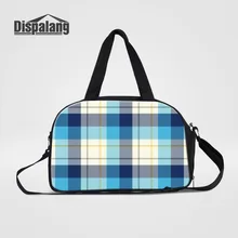 Dispalang решетки шаблон дорожные сумки большой емкости Женские складные сумки через плечо мужские сумки женские дорожные сумки для багажа