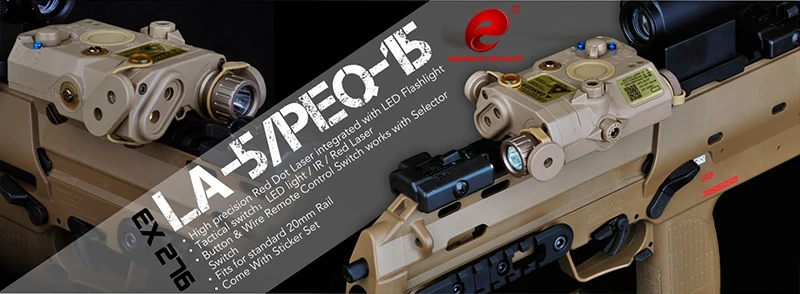 Element Airsoft PEQ-15 пистолет винтовка светильник тактический флэш-светильник Softair IR красный лазерный охотничий светильник оружейный светильник PEQ15 EX276