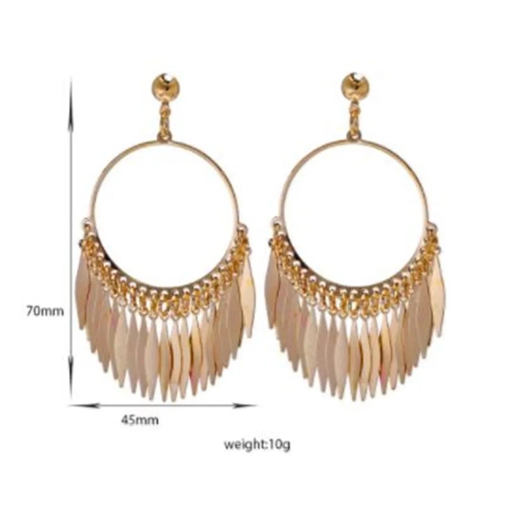 tassel hoop earrings 1