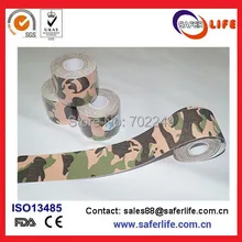 5 см x 5 м непроницаемая влагостойкая терапия эластичный хлопок военный камуфляж кинезиологическая лента