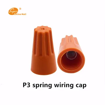 

100pcs/lot P3 Insulated Splice Wire Twist Nut wire connector terminal conectors DIY