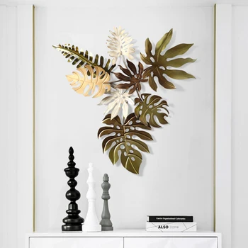 

American Wall Hanging Wrought Iron Maple Leaf Accessories Restaurant Home Living room Porch Wall Decoration Ornaments Crafts Art