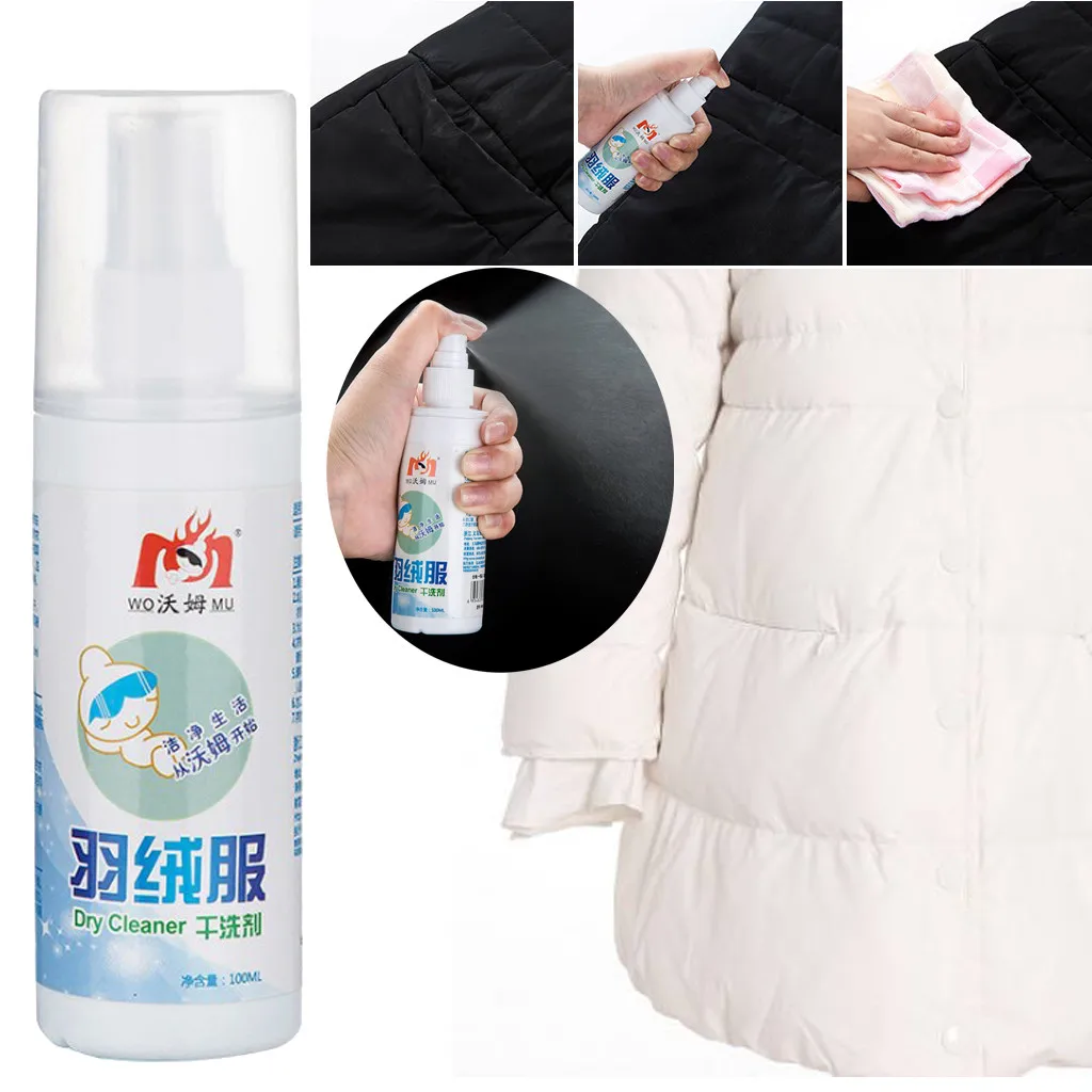 100ml Liquid New Convenience Down Jacket Wash free Spray Cleaning Agent