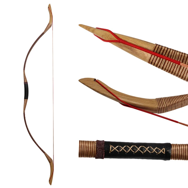  US $61.28 Toparchery Hunting Bows 55lbs Traditional Horse Target Shooting Longbow Outdoor Sports