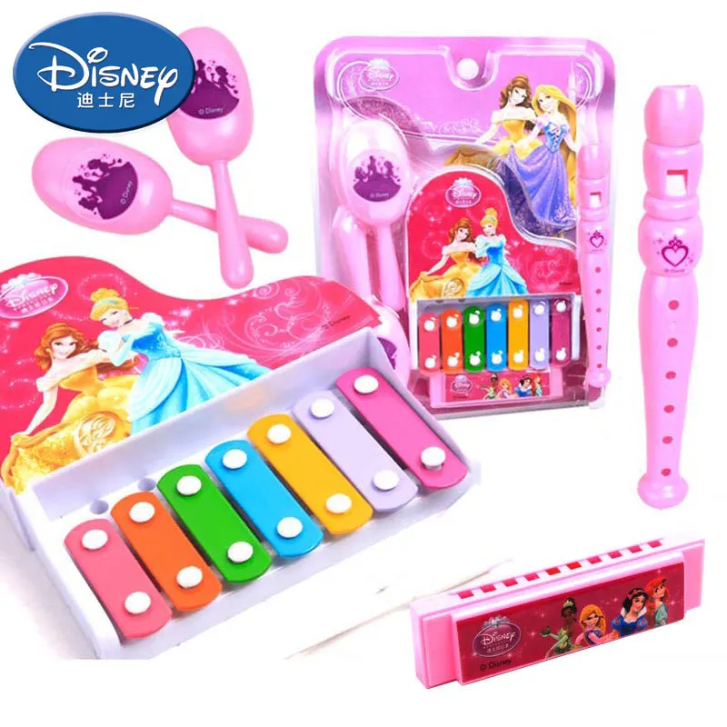 Disney toy  music instrument Children's Early Learning Music Enlightenment Educational Toys Five-in-one Set Musical Electronic музыкальные игрушки музыка alatoys